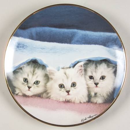 Franklin Mint Plates Peek-A-Boo - No Box