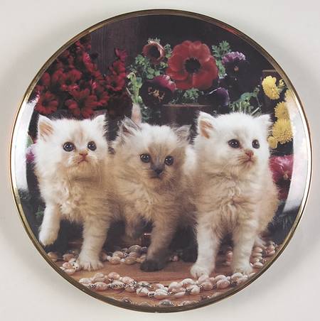Larry Grant Cats Felines And Flowers - No Box