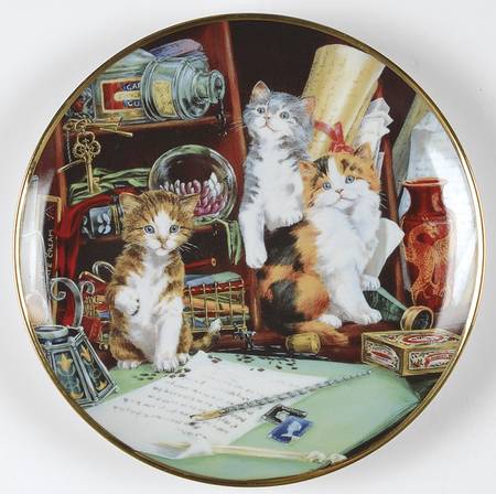 Lesley Hammett Cats by Franklin Mint