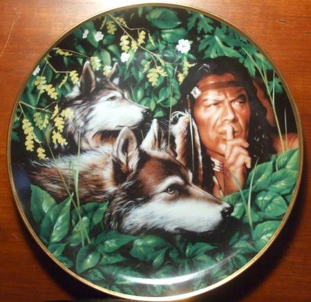 Franklin Mint Plates Silent Vigil - No Box