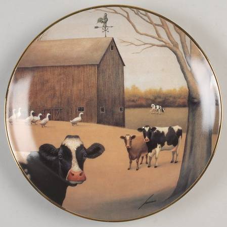 American Folk Art Barnyard Contentment - No Box