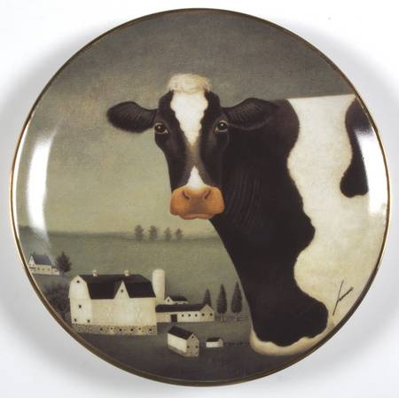 American Folk Art Cow Country - No Box