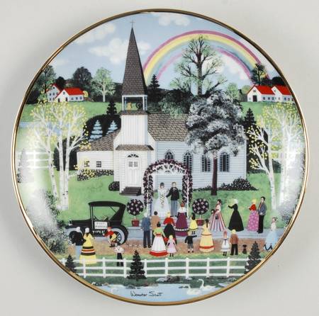 American Folk Art Rainbow Wedding - No Box