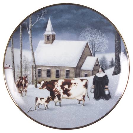 American Folk Art Winter Milking - No Box