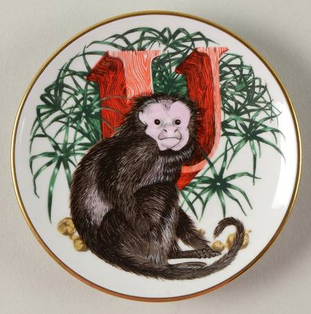 Animal Alphabet Miniature Plates U Is For Uakari - No Box