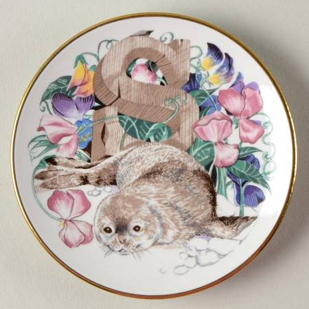 Animal Alphabet Miniature Plates S Is For Seal - No Box