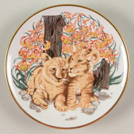 Animal Alphabet Miniature Plates L Is For Lion - No Box