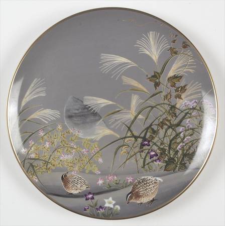 Birds & Flowers of The Orient Nagatsuki - Quail & Seven Grasses - No Box