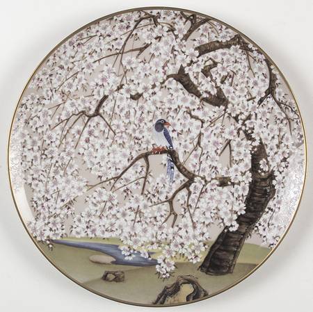 Birds & Flowers of The Orient Uzuki - Chinese Blue Pie & Cherry - No Box