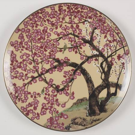 Birds & Flowers of The Orient Kisaragi - Bush Warbler & Apricot Tree - No Box