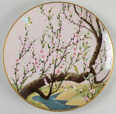 Birds & Flowers of The Orient Yayoi - White Eye & Peach - No Box