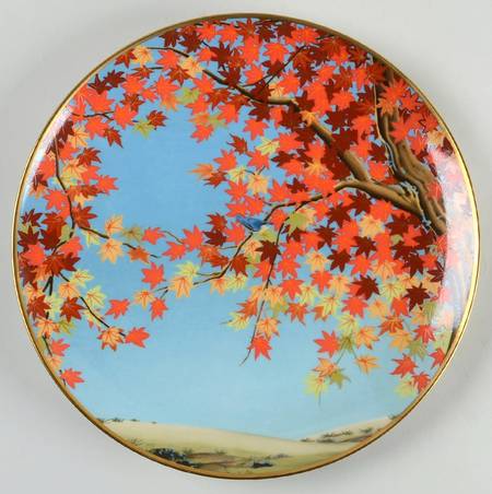 Birds & Flowers of The Orient Shimotsuki - Maple Tree & Shrike - No Box