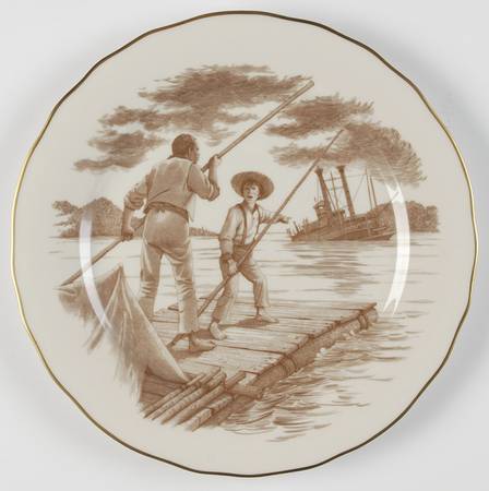 Mark Twain Rafting Down The River - Boxed