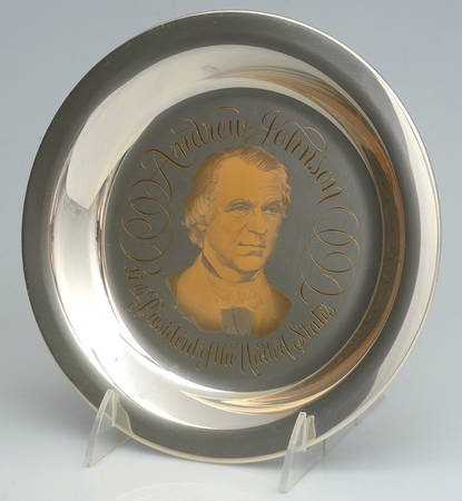 Presidential Plates Andrew Johnson-17th President - Boxed