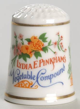 Country Store Thimbles Lydia E. Pinkham's Vegetable Compound - No Box