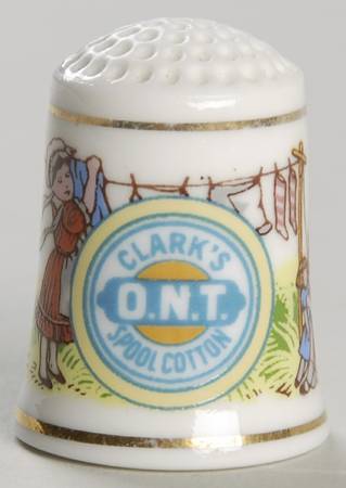 Country Store Thimbles Clark's Spool Cotton Thread - No Box