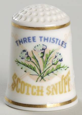 Country Store Thimbles Three Thistles Scotch Snuff - No Box
