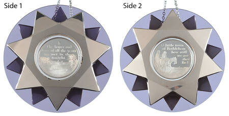 Christmas Carol Ornaments O Little Town Of Bethlehem - No Box