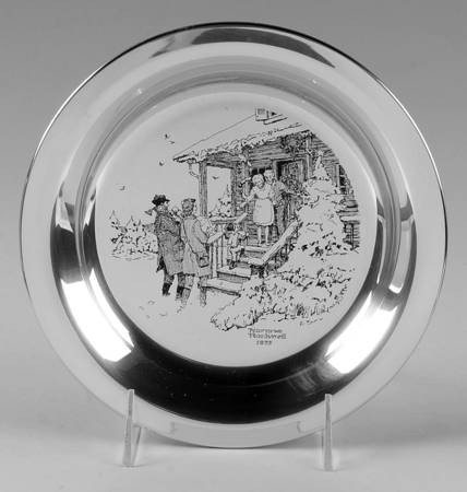 Rockwell Christmas Plate Home For Christmas - Boxed