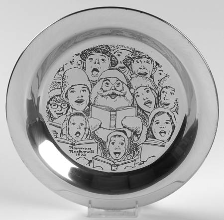 Rockwell Christmas Plate The Carolers - Boxed