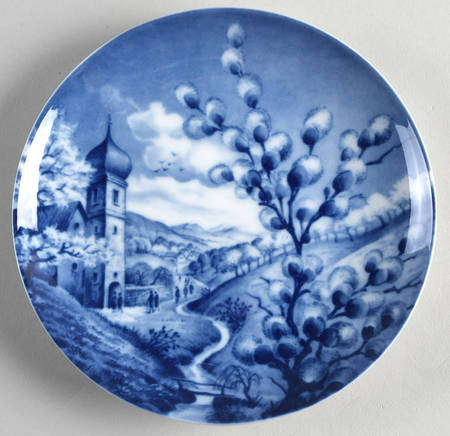 Easter Plate Pussywillow - Boxed