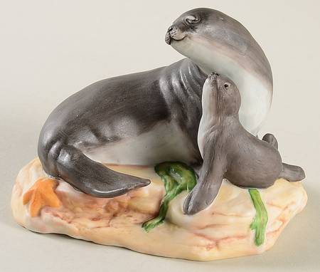 Endangered Mother & Baby Animals Hawaiian Monk Seal - Boxed