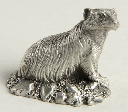 Woodland Animals-Pewter Badger - No Box