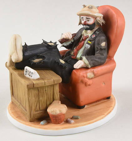 Emmett Kelly Jr Miniature Big Boss - Boxed