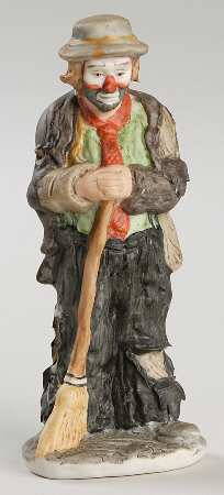 Emmett Kelly Jr Miniature Sweeping Up - Boxed