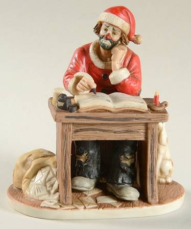 Emmett Kelly Jr Miniature Spirit Of Christmas Iv - No Box