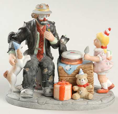 Emmett Kelly Jr Miniature "65" Birthday Commemorative - Boxed