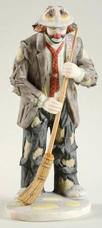 Emmett Kelly Jr Miniature Sweeping Up - Boxed