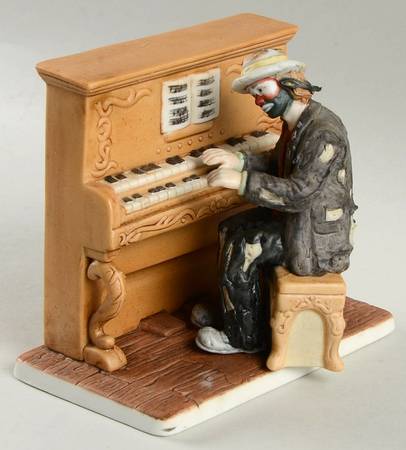 Emmett Kelly Jr Miniature The Piano Player - With Box