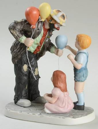 Emmett Kelly Jr Miniature Making New Friends - Boxed