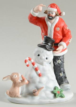 Emmett Kelly Jr Miniature Spirit Of Christmas Ix - Boxed