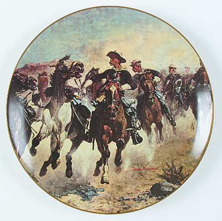 Frederic Remington Western Series Dismounted:The 4th Troopers Moving - Boxed