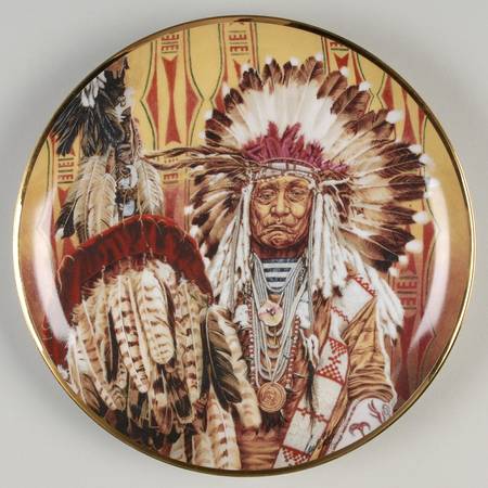 American Indian Heritage Foundation Museum Chief Of The Piegon Blackfoot - No Box
