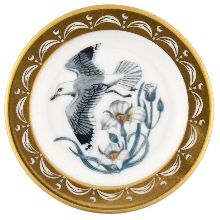 State Birds & Flowers Miniature Utah-Sea Gull / Sego Lily - Utah With Box
