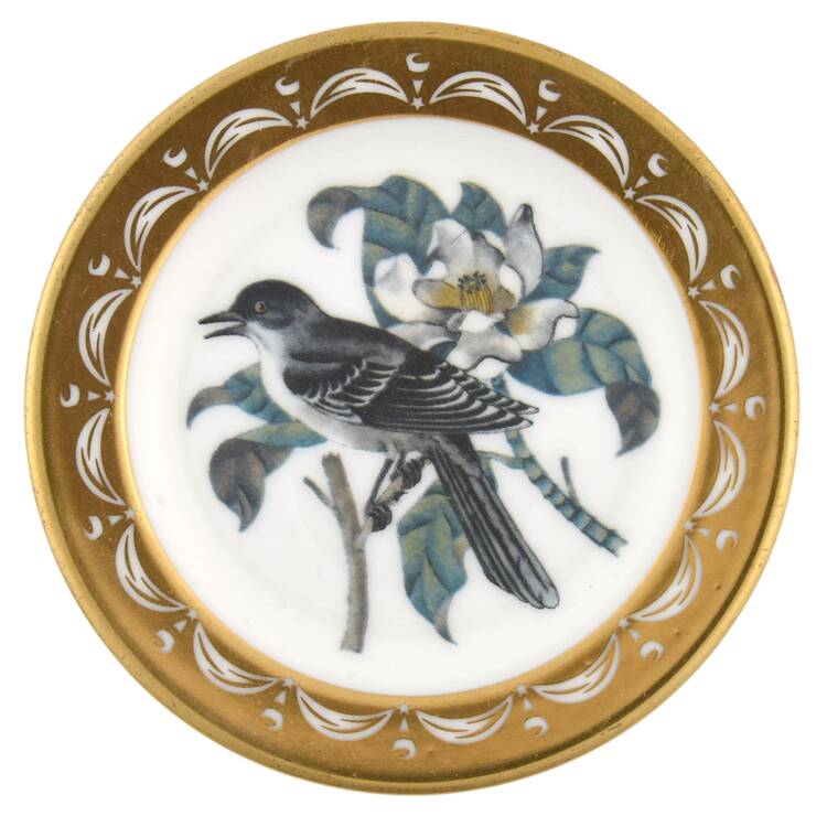 State Birds & Flowers Miniature Mississippi-Mockingbird / Magnolia - Mississippi With Box