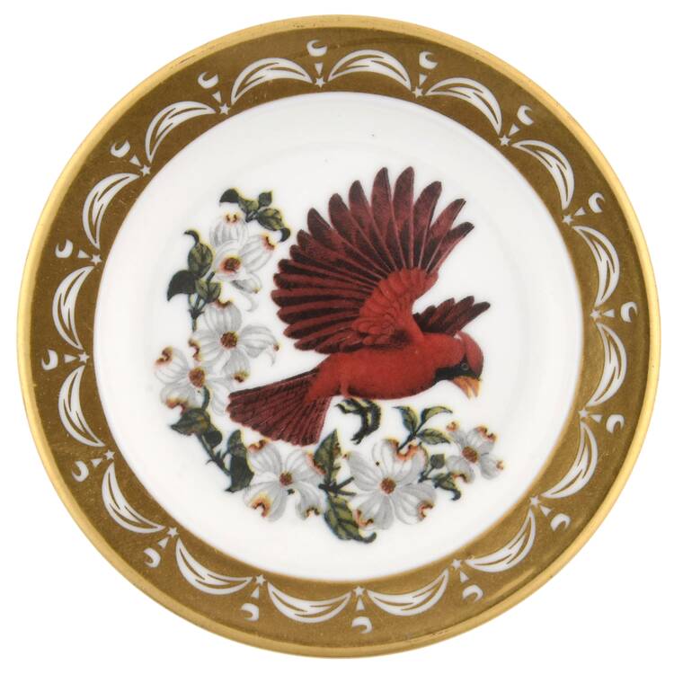 State Birds & Flowers Miniature Virginia-Cardinal / Dogwood - Virginia With Box