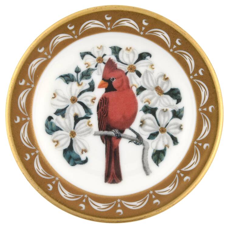 State Birds & Flowers Miniature North Carolina-Cardinal / Dogwood - North Carolina With Box