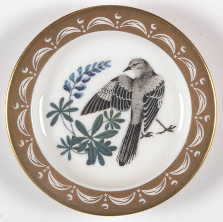 State Birds & Flowers Miniature Texas-Mockingbird / Bluebonnet - Texas With Box