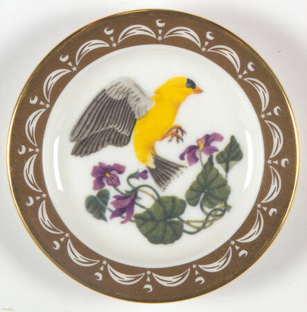 State Birds & Flowers Miniature New Jersey-Eastern Goldfinch / Violet - New Jersey With Box