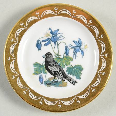 State Birds & Flowers Miniature Colorado-Lark Bunting / Columbine - Colorado With Box