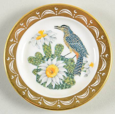 State Birds & Flowers Miniature Arizona-Cactus Wren / Saguaro Cactus - Arizona With Box