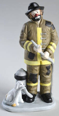 Emmett Kelly Jr-Professionals Fireman W/ Dog - With Box