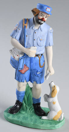 Emmett Kelly Jr-Professionals Mailman Feeding Dog - No Box