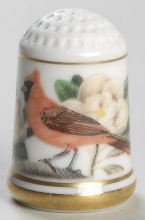 Garden Birds Thimble Collection Cardinal - No Box