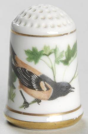 Garden Birds Thimble Collection Baltimore Oriole - No Box