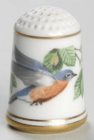 Garden Birds Thimble Collection Eastern Bluebird - No Box